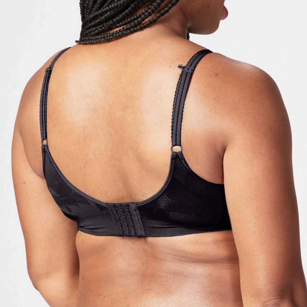 Cake Maternity Freckles Recycled Nursing Bra in Black SZ XL Petite NWT - Picture 2 of 5